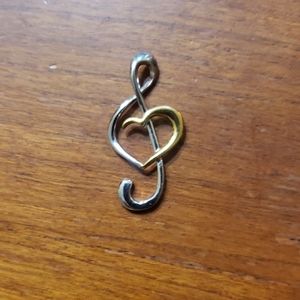 Musical note charm, chord charm